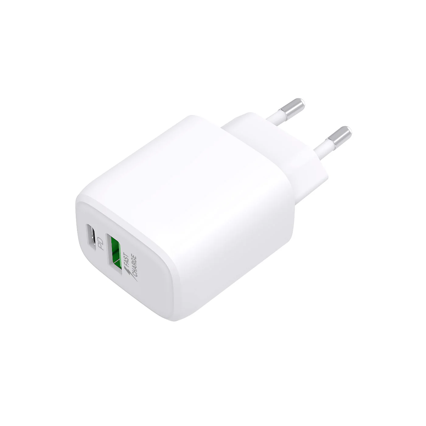 Мережевий зарядний пристрій GoGEN ACHPD220, 1 x USB-C 20 W ,1x USB-A 18 Вт (ACHPDQ220W)